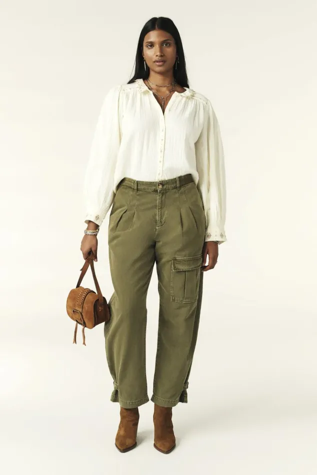 CaraFrilly Collar Shirt Clothing Baandsh Tops and Shirts