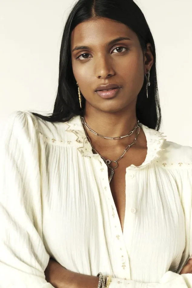 CaraFrilly Collar Shirt Clothing Baandsh Tops and Shirts