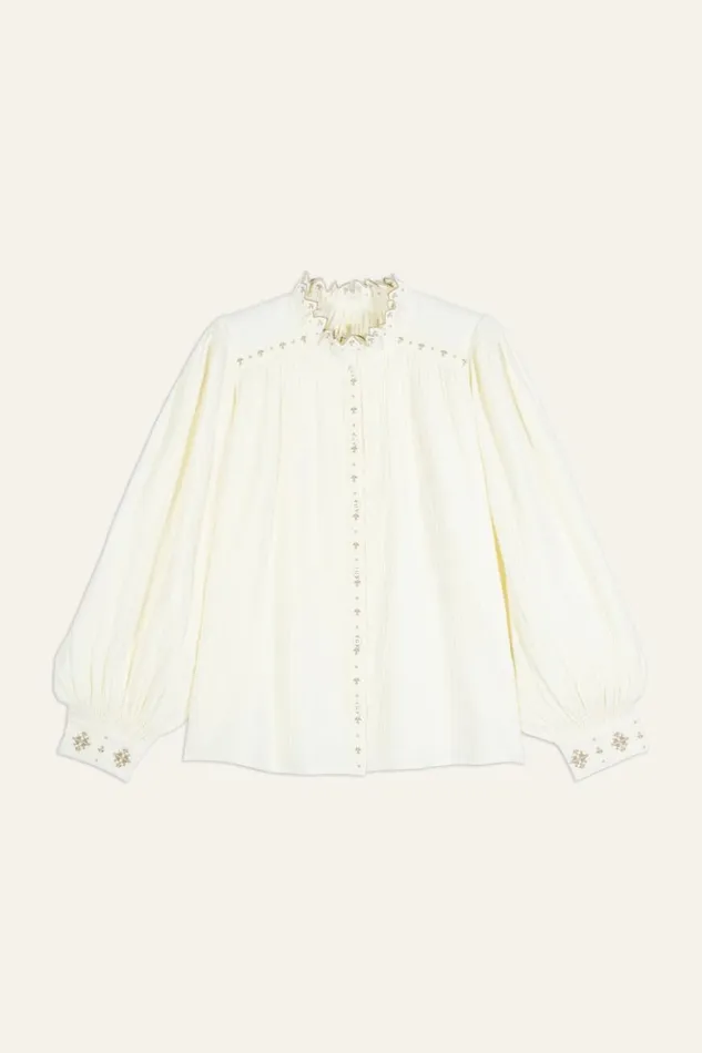 CaraFrilly Collar Shirt Clothing Baandsh Tops and Shirts