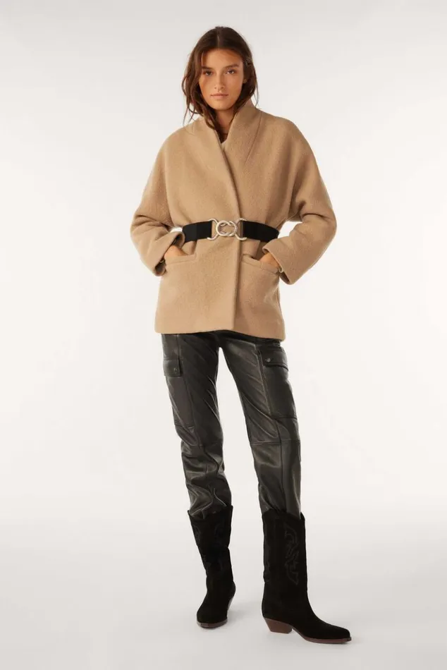 CaroleBelted Coat Clothing Baandsh Jackets and Coats