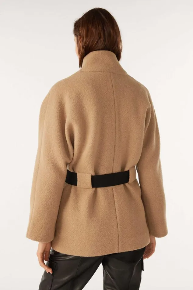 CaroleBelted Coat Clothing Baandsh Jackets and Coats