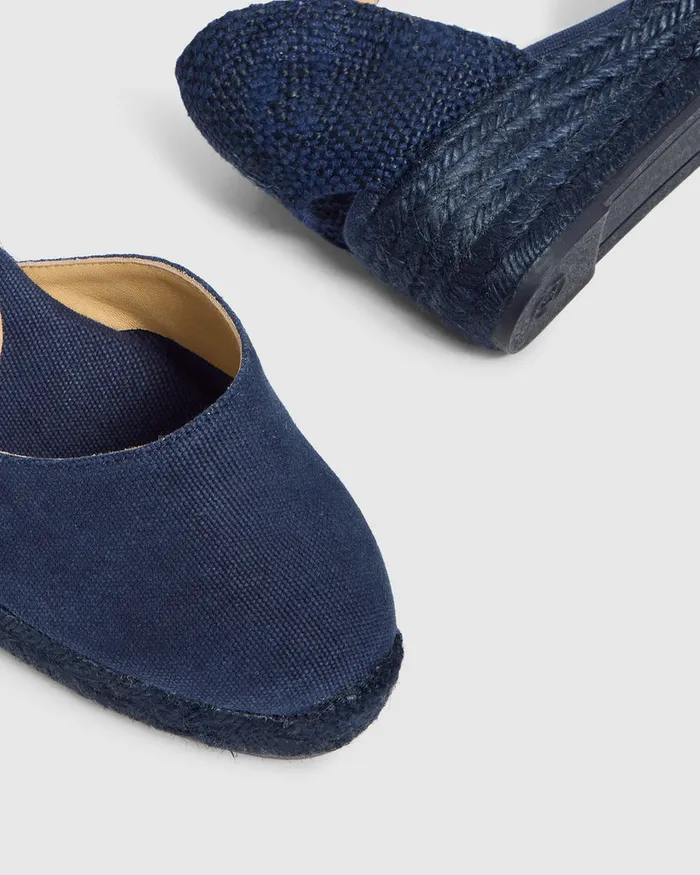 Castaer Carol C3002 Azul Oxford Women Wedges