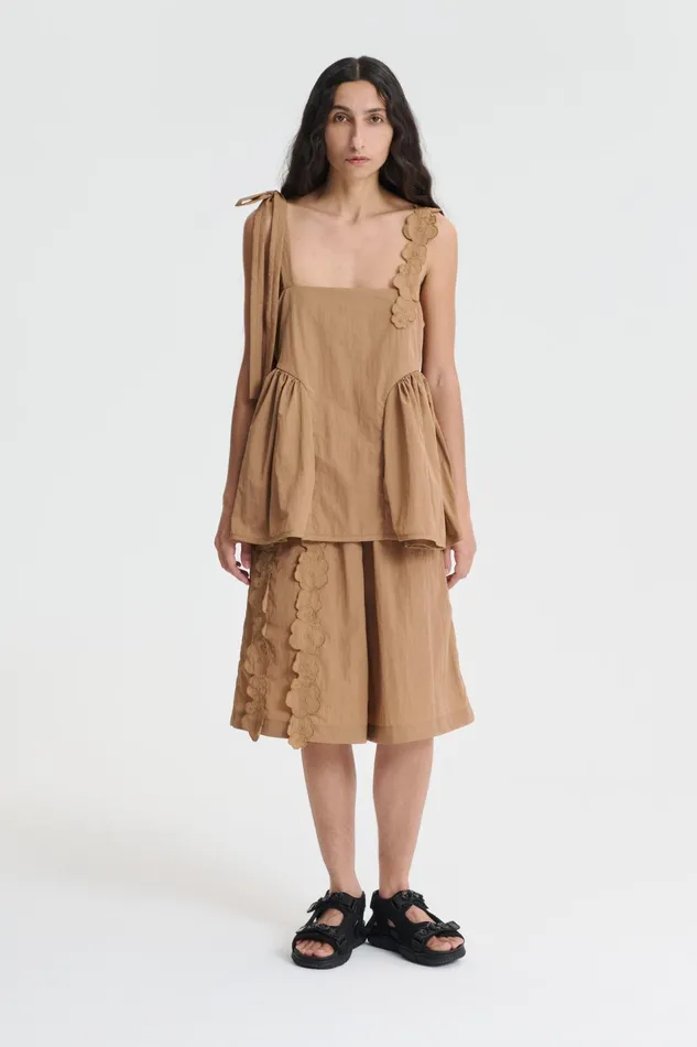 Cecilie Bahnsen Blouses Women ONYX TOP Chestnut
