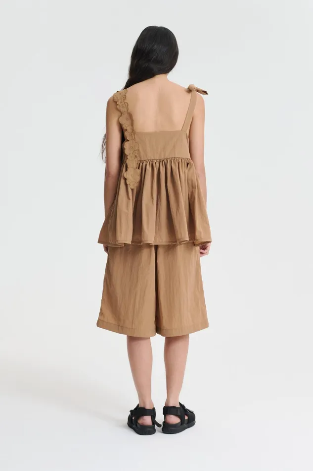 Cecilie Bahnsen Blouses Women ONYX TOP Chestnut