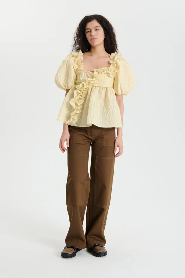 Cecilie Bahnsen Blouses Women ORIANA TOP Soft Yellow