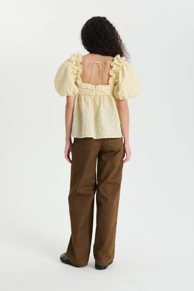 Cecilie Bahnsen Blouses Women ORIANA TOP Soft Yellow