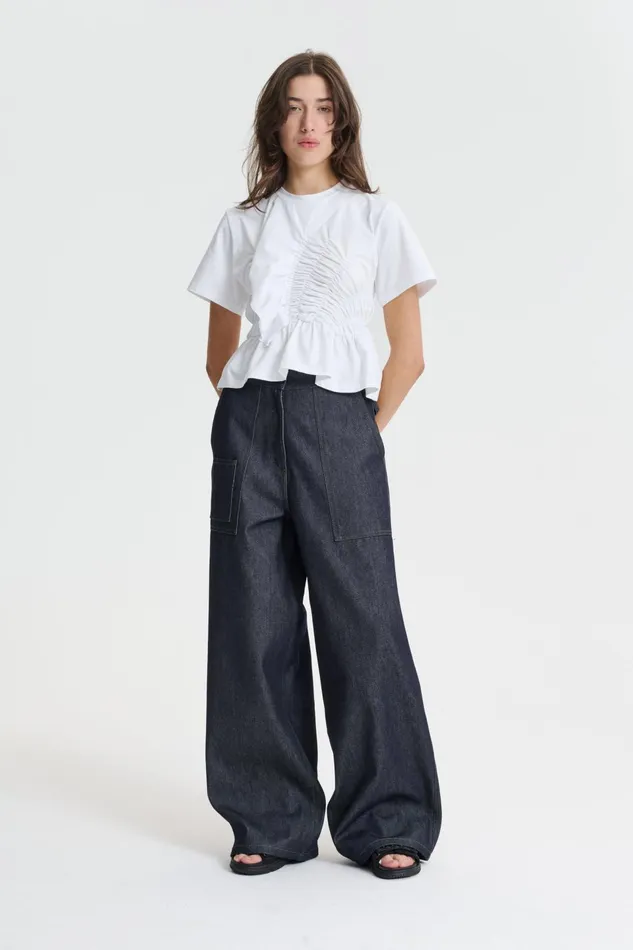 Cecilie Bahnsen Jersey Women ACE TOP White