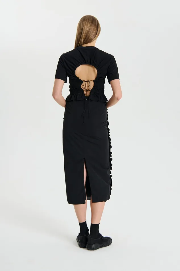 Cecilie Bahnsen Jersey Women OASIS TOP Black