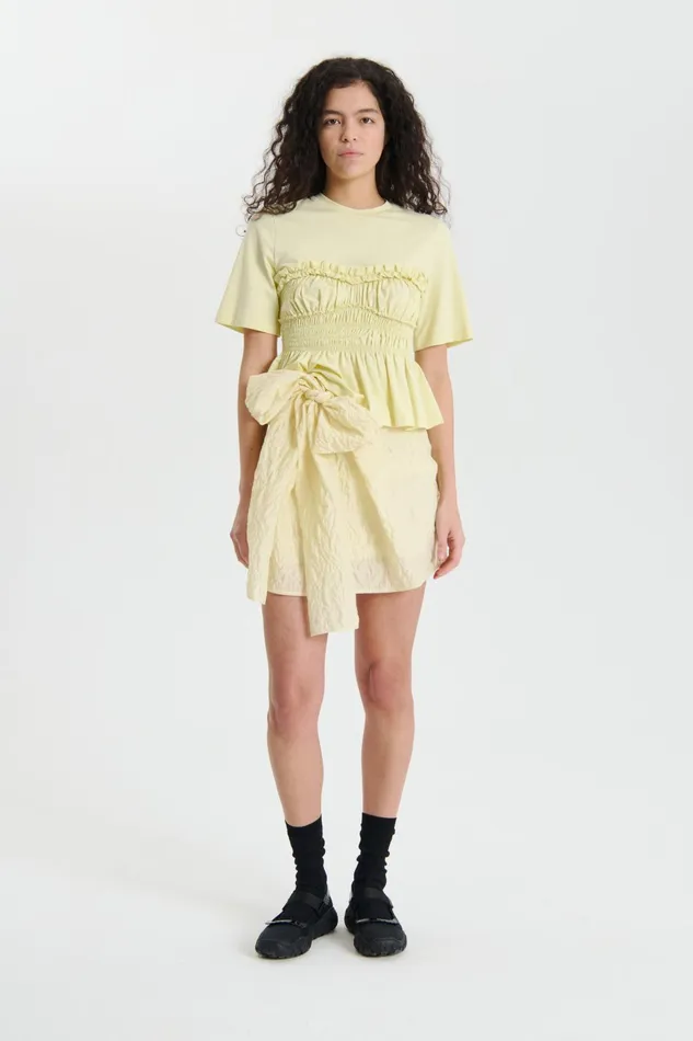 Cecilie Bahnsen Jersey Women VILDE TOP Soft Yellow