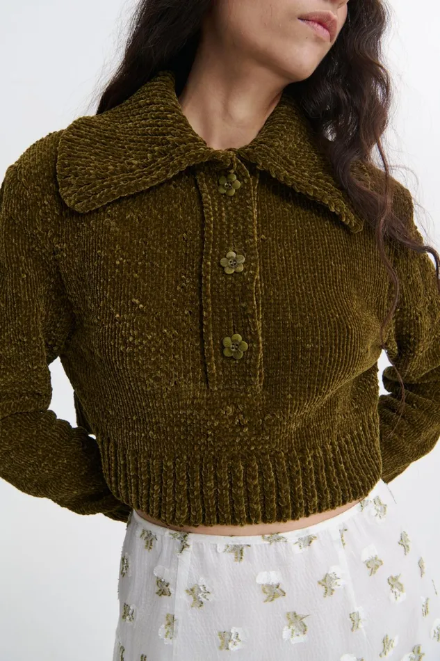 Cecilie Bahnsen Knits Women CALLA KNIT Olive Green