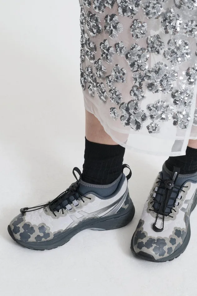 Cecilie Bahnsen Shoes Women CECILIE BAHNSEN X ASICS GELTERRAIN MT PURE SILVERPURE SILVERTRAINERS Silver
