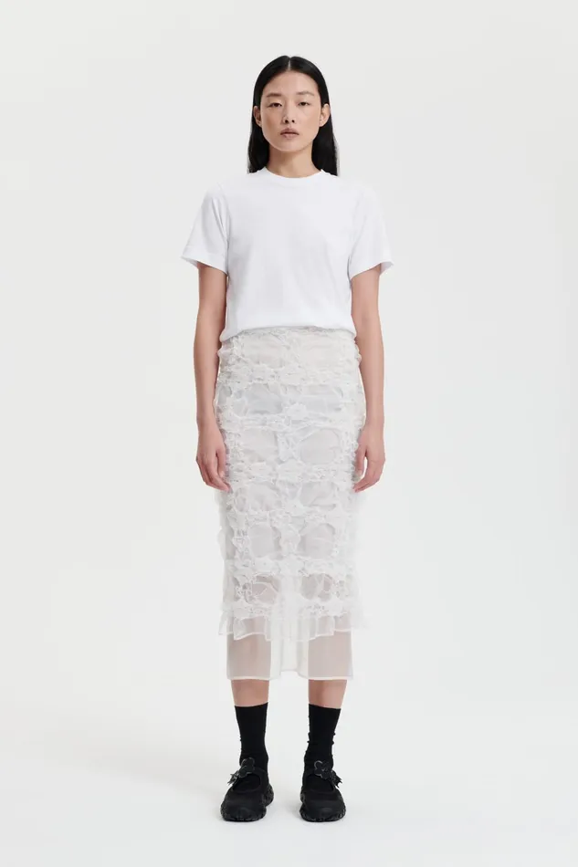 Cecilie Bahnsen Skirts Women GLENDA SKIRT White