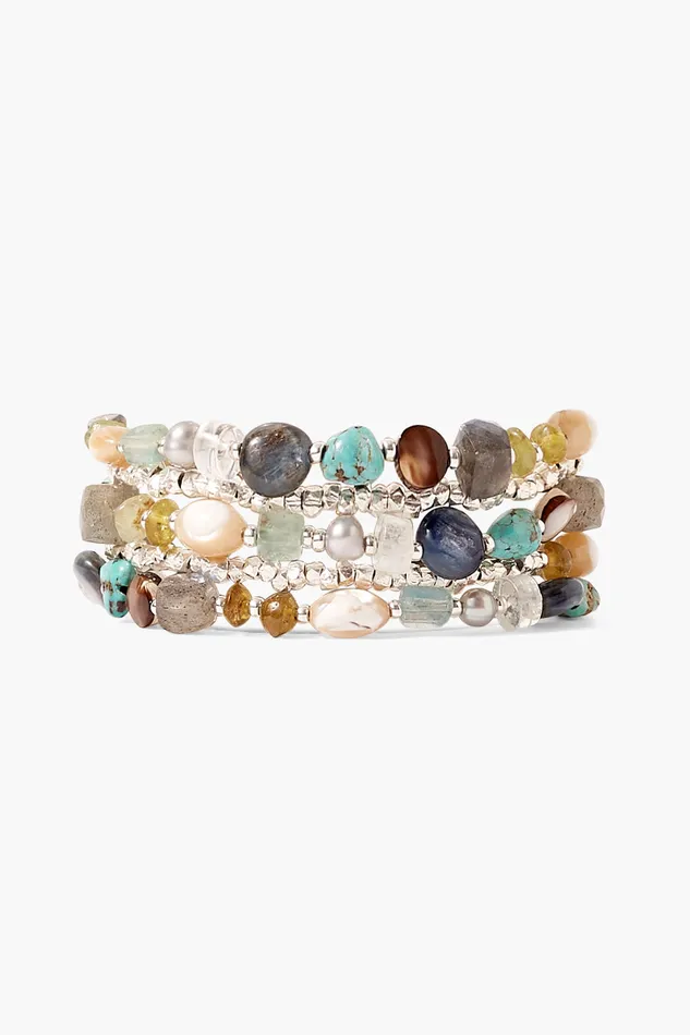 Chan Luu Bracelets Jubilee Naked Wrap Bracelet Blue Mix 8211 Women