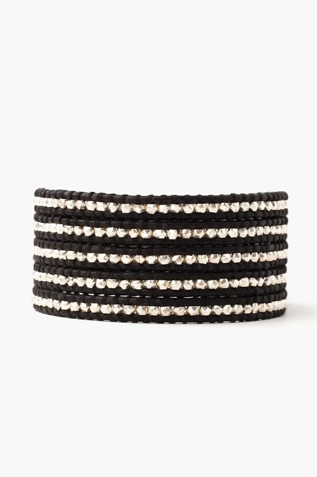 Chan Luu Bracelets Sterling Silver Wrap Bracelet Black 8211 Women