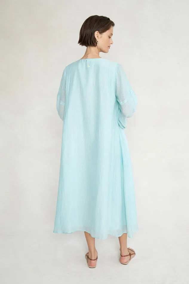 Chan Luu Dresses Pamela Dress Aqua 8211 Women