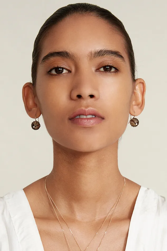 Chan Luu Earrings 14k Pumpkin Earrings Maxi Smoky Quartz Mix 8211 Women