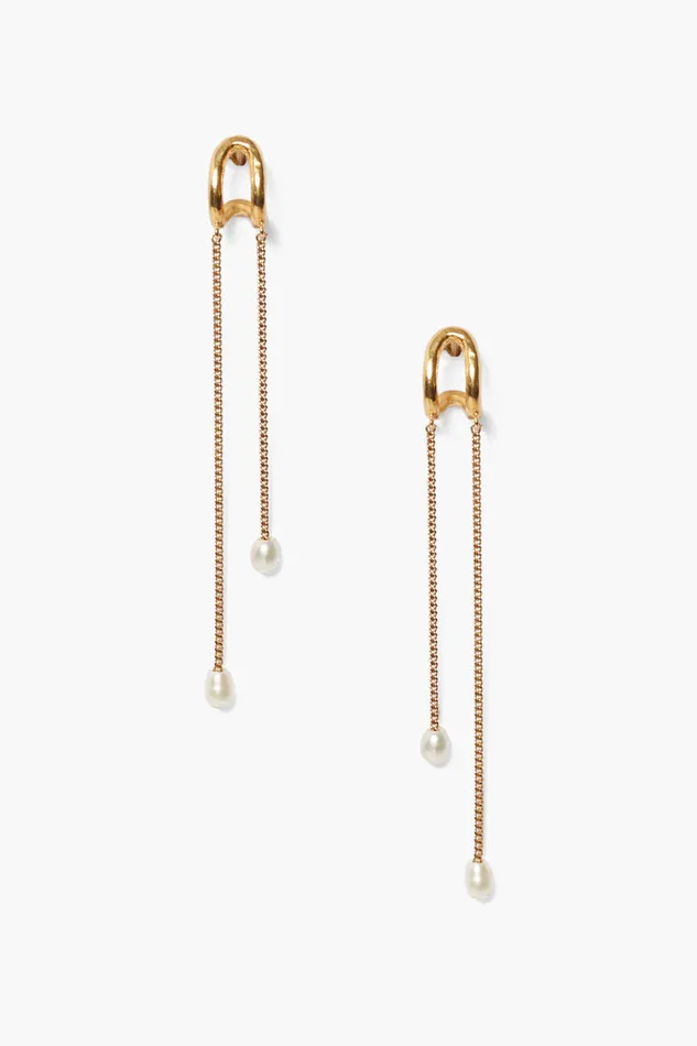 Chan Luu Earrings Arc Pearl Drop Earrings Maxi 8211 Women