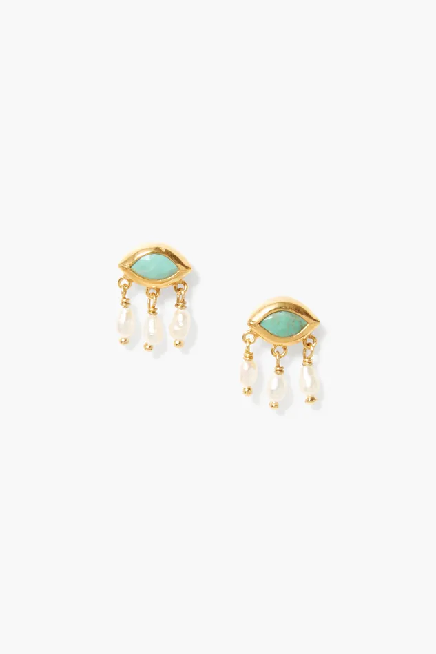 Chan Luu Earrings Astrid Evil Eye Earrings Turquoise Mix 8211 Women