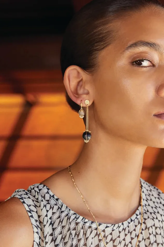 Chan Luu Earrings Balloon Drop Earrings Black Mix 8211 Women