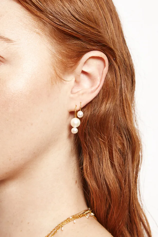 Chan Luu Earrings Diem Drop Earrings Mini Gold 8211 Women