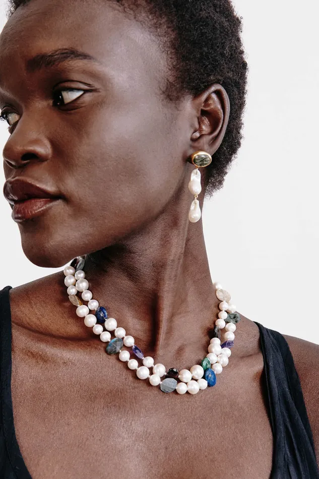 Chan Luu Earrings Georgette Drop Earrings White Pearl 8211 Women