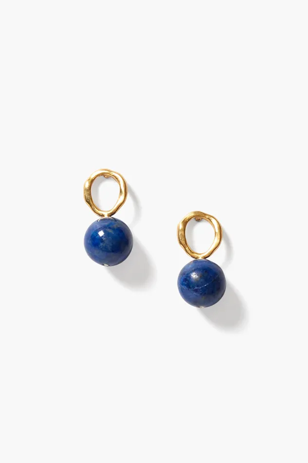 Chan Luu Earrings Globe Stud Earrings Lapis 8211 Women