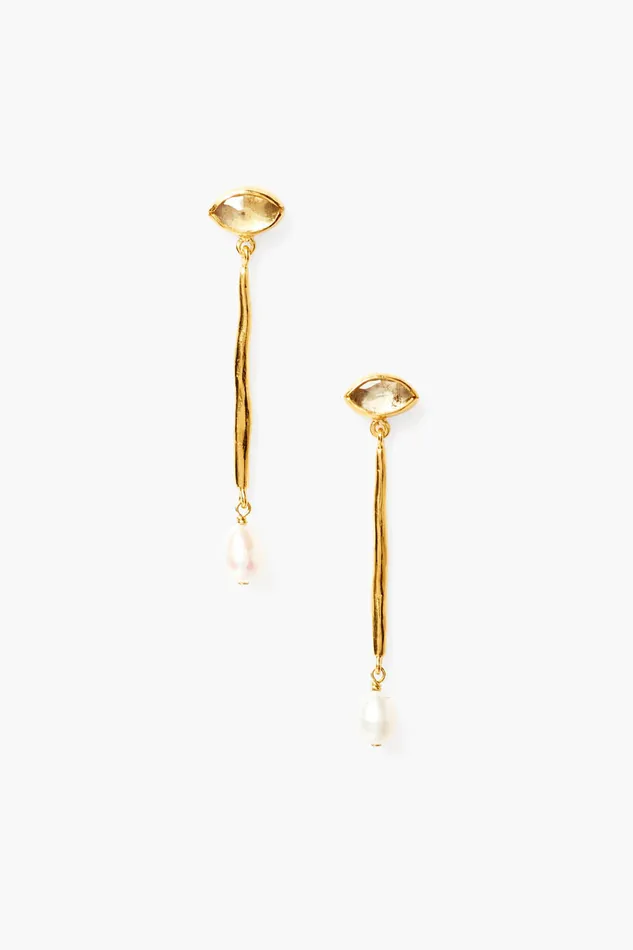 Chan Luu Earrings Lucia Evil Eye Earrings Citrine 8211 Women