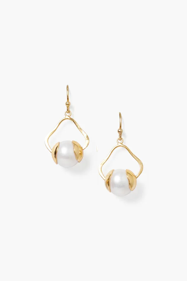 Chan Luu Earrings Maribel Drop Earrings White Pearl 8211 Women