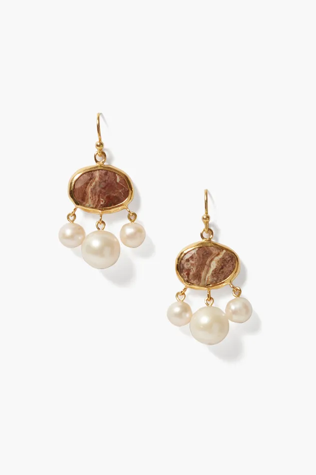Chan Luu Earrings Marseille Drop Earrings Jasper Mix 8211 Women