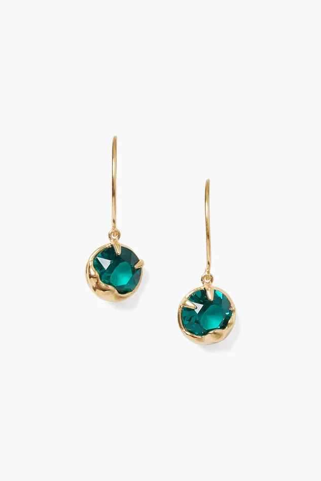 Chan Luu Earrings May Birthstone Earrings Emerald Crystal 8211 Women