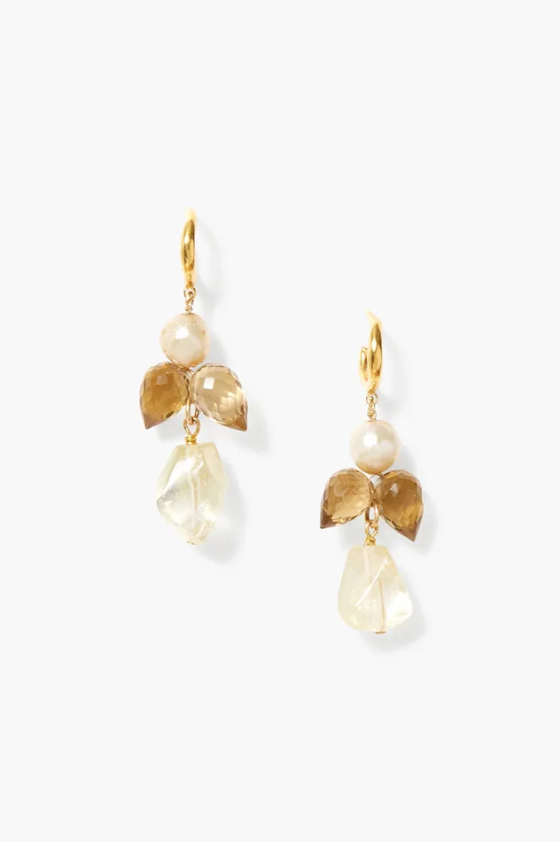 Chan Luu Earrings Ophelia Drop Earrings Citrine Mix 8211 Women