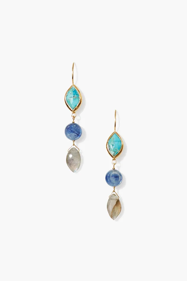 Chan Luu Earrings Sabine Earrings Turquoise Mix 8211 Women