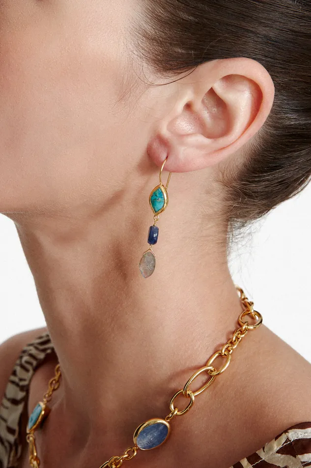 Chan Luu Earrings Sabine Earrings Turquoise Mix 8211 Women