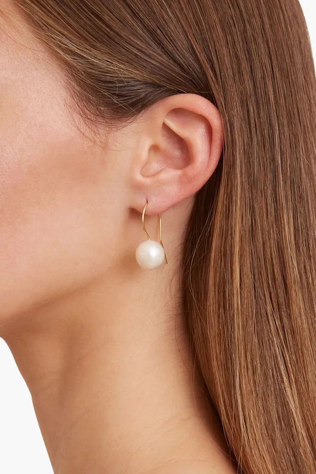 Chan Luu Earrings White Baroque Pearl And Gold Drop Earrings 8211 Women