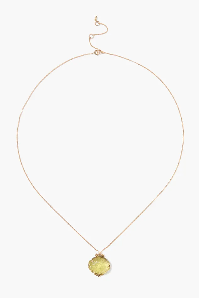 Chan Luu Necklaces 14k Dahlia Necklace Lemon Topaz 8211 Women
