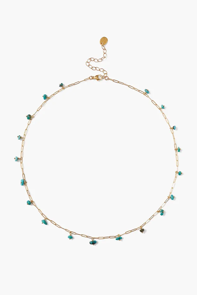 Chan Luu Necklaces Cayman Short Necklace Turquoise 8211 Women