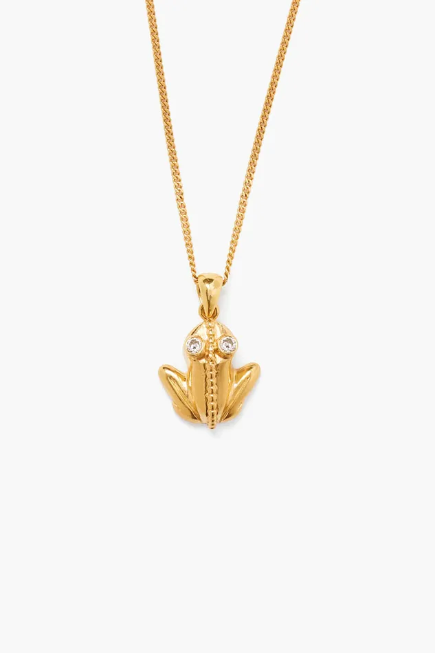 Chan Luu Necklaces Coqui Frog Necklace Gold 8211 Women