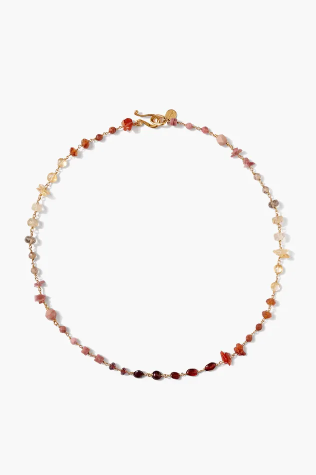 Chan Luu Necklaces Daphne Beaded Necklace Citrine Mix 8211 Women
