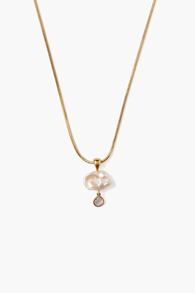 Chan Luu Necklaces Hilo Pearl And Diamond Necklace Gold 8211 Women