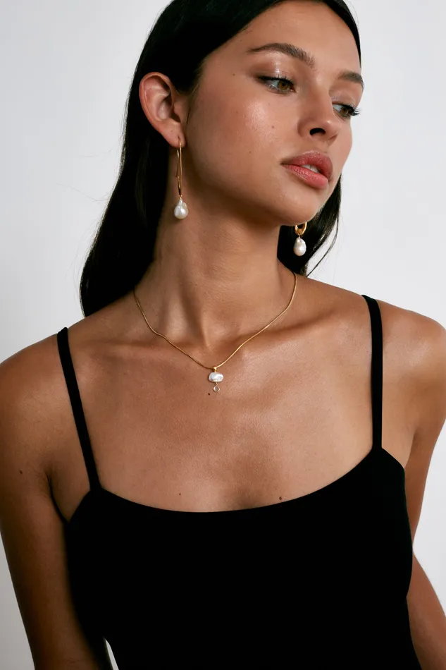 Chan Luu Necklaces Hilo Pearl And Diamond Necklace Gold 8211 Women