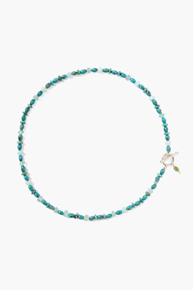 Chan Luu Necklaces Indira Toggle Necklace Turquoise Mix 8211 Women