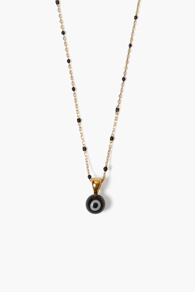 Chan Luu Necklaces Izmir Evil Eye Necklace Black 8211 Women