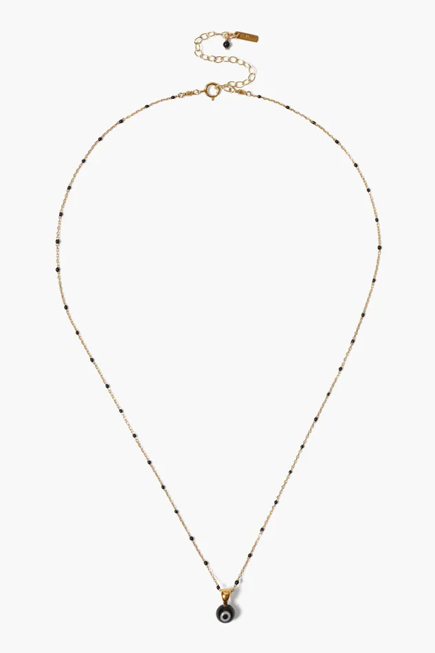 Chan Luu Necklaces Izmir Evil Eye Necklace Black 8211 Women