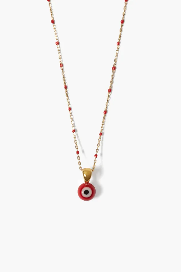 Chan Luu Necklaces Izmir Evil Eye Necklace Red 8211 Women