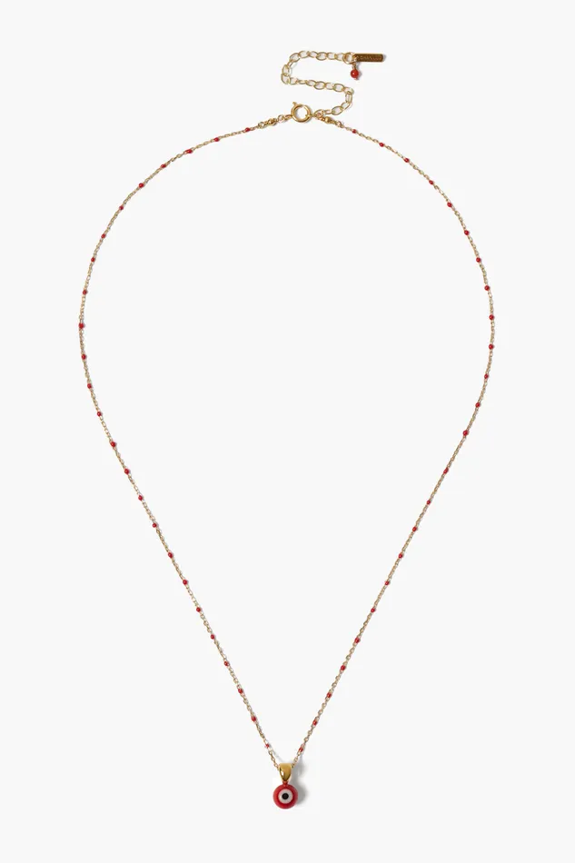 Chan Luu Necklaces Izmir Evil Eye Necklace Red 8211 Women