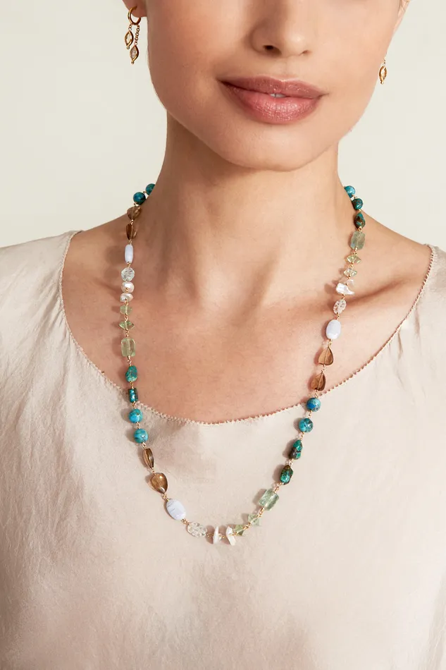Chan Luu Necklaces Maeve Necklace Turquoise Mix 8211 Women