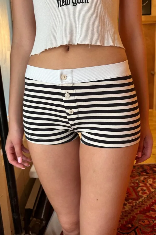 Clothing Boy Short Stripe Underwear Brandy Melville STRIPES