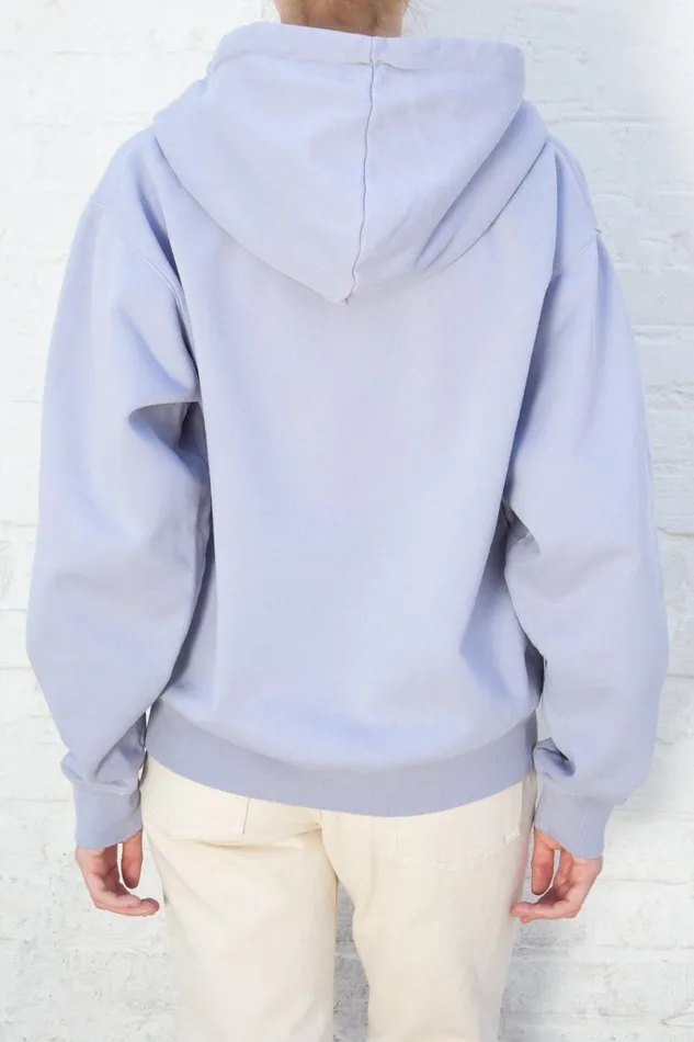 Clothing Christy Light Blue Hoodie Brandy Melville SWEATPANTS and SWEATSHIRTS