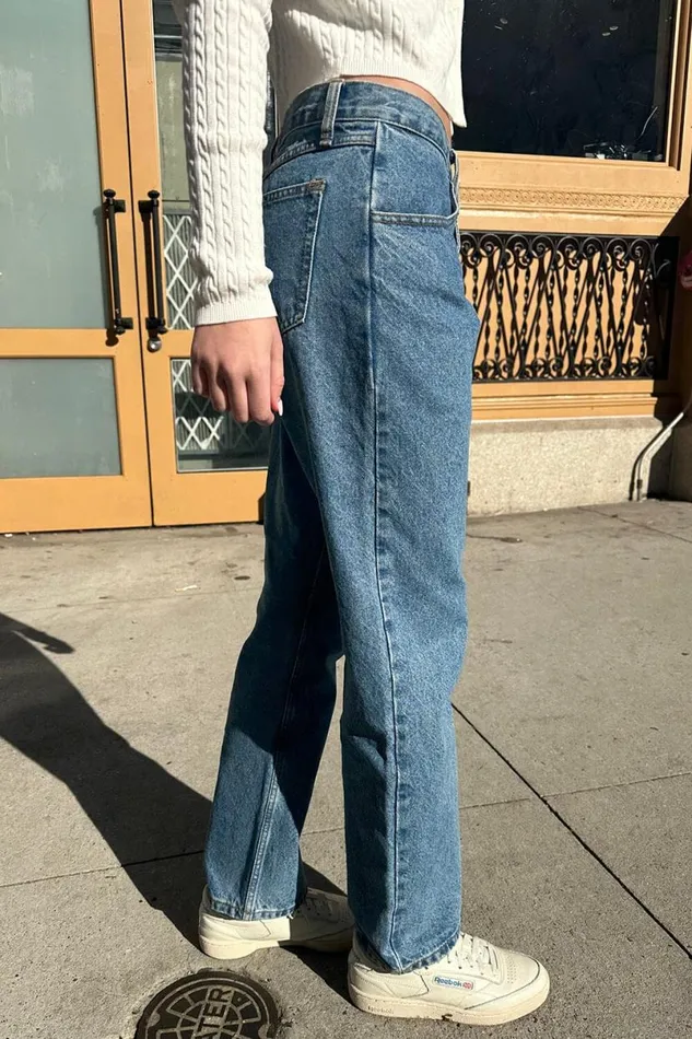 Clothing Eliana Medium Wash Jeans Brandy Melville JEANS