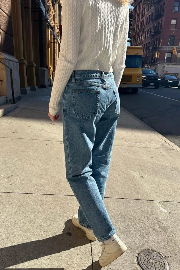 Clothing Eliana Medium Wash Jeans Brandy Melville JEANS